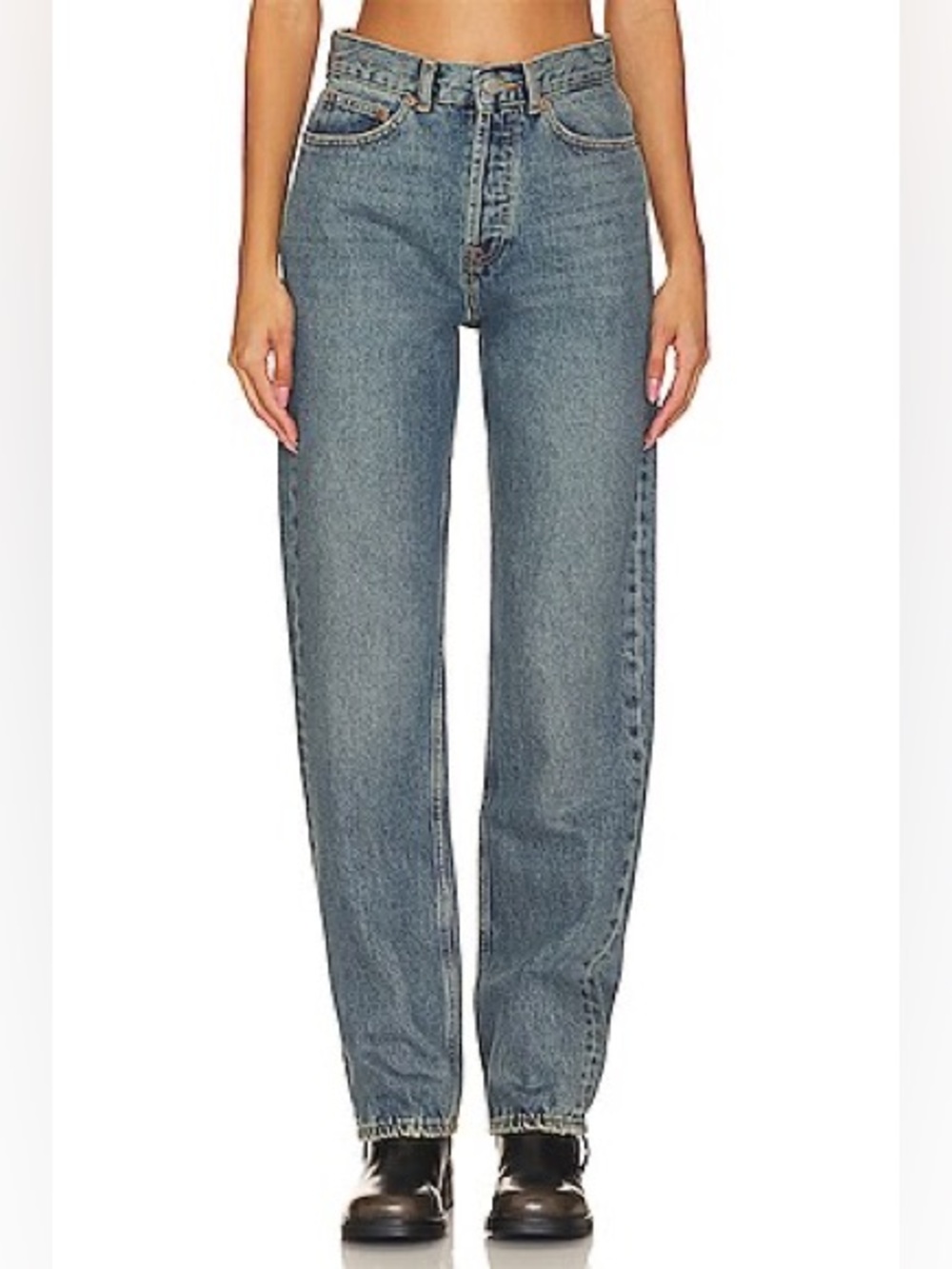 Dr Denim Beth Straight Leg Jean Canyon Mid Dirt Women’s 27 083